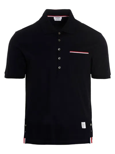 Shop Thom Browne Rwb Polo Blue