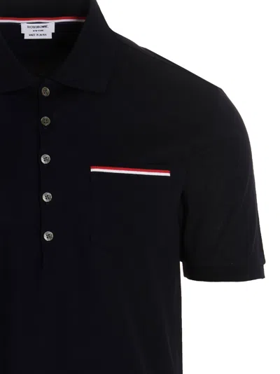 Shop Thom Browne Rwb Polo Blue