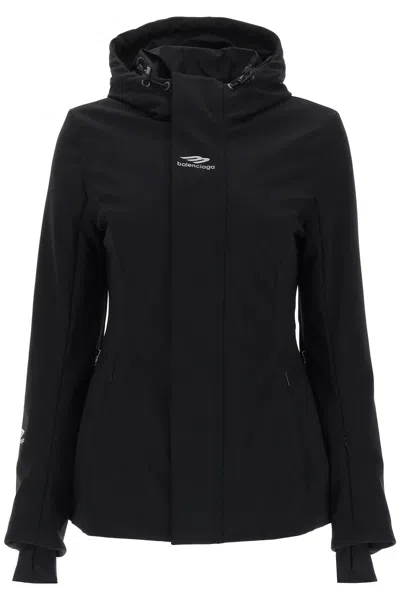 Shop Balenciaga 3b Sports Icon Ski Jacket Women In Black