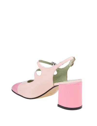 Shop Carel Paris Mary Jane Shoe In Calfskin In Pink