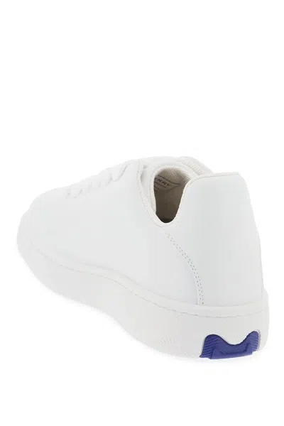 Shop Burberry Leather Sneaker Storage Box Women In White