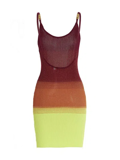 Shop Gcds Multicolor Lurex Dress