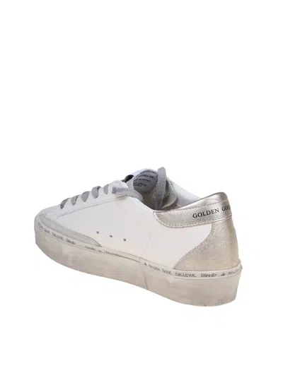 Shop Golden Goose Leather And Suede Sneakers In White/ice