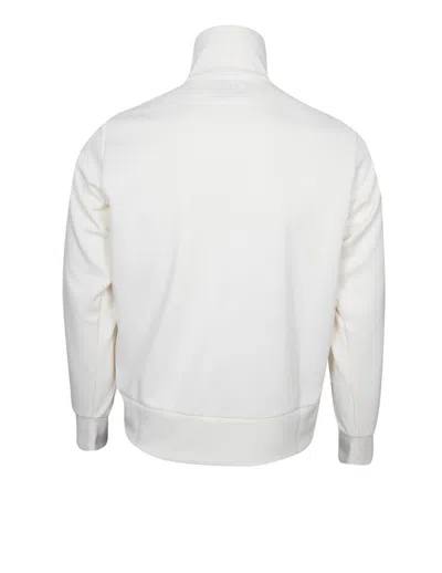 Shop Golden Goose Sweatshirt In Acetate Fabric In White/black