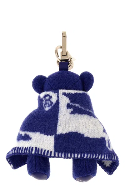 Shop Burberry Women 'orsetto Thomas' Charm In Blue