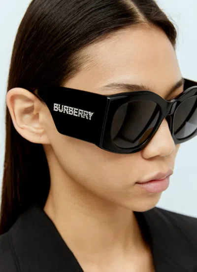 Shop Burberry Women Madeline Sunglasses In Black