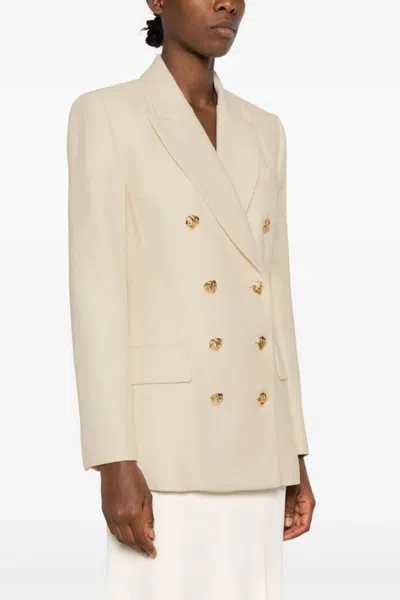 Shop Chloé Women Tailored Double-breasted Blazer In White