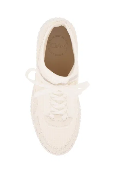 Shop Chloé Chloe' 'nama' Sneakers With Plateau Women In White