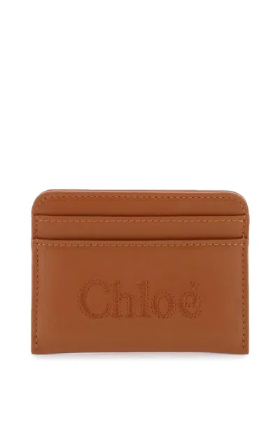 Shop Chloé Chloe'  Sense Card Holder Women In Brown