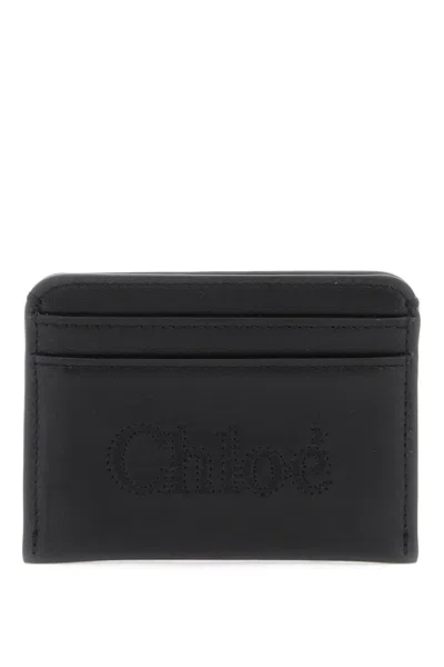 Shop Chloé Chloe'  Sense Card Holder Women In Black