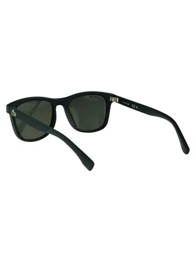 Shop Lacoste Sunglasses In 315 Matte Green