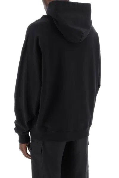 Shop Dolce & Gabbana Hooded Sweatshirt With Logo Print Men In Black