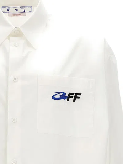 Shop Off-white Overshirt 'exact Opposite'