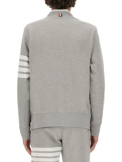 Shop Thom Browne 4bar Sweatshirt In Grey