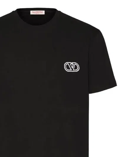 Shop Valentino T-shirts And Polos In Black