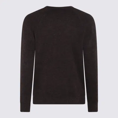Shop Zanone Brown Wool Blend Sweater