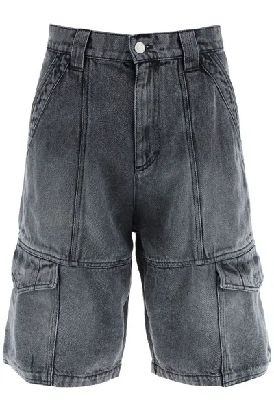 Shop Isabel Marant 'timy' Denim Shorts Men In Gray
