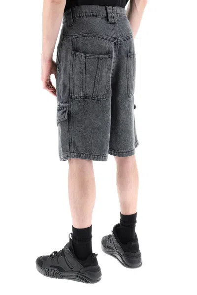 Shop Isabel Marant 'timy' Denim Shorts Men In Gray