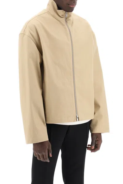 Shop Jil Sander Boxy High-neck Jacket Men In Cream
