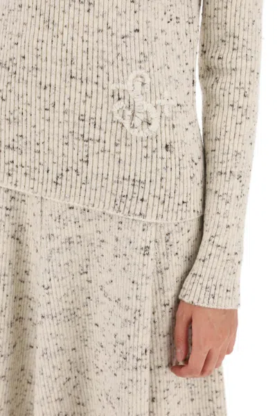Shop Jil Sander Speckled Wool Sweater Women In White