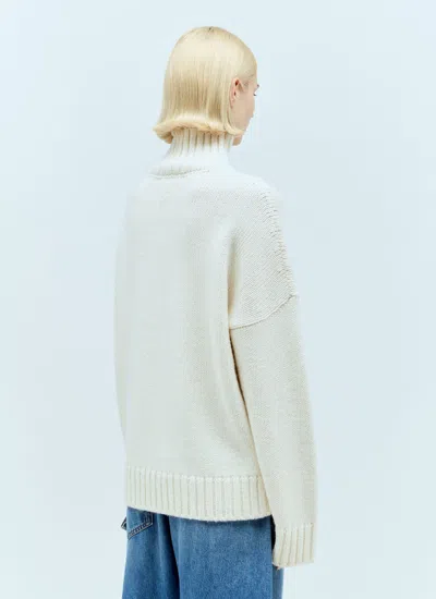 Shop Jw Anderson Women Popcorn Patch Pocket Sweater In White