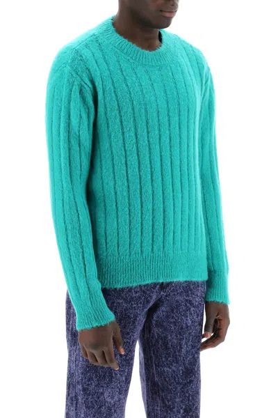 Shop Marni Brushed Mohair Pul Men In Green