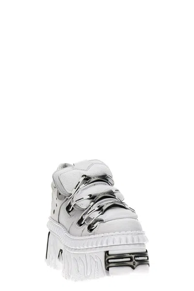 Shop Vetements Women  X New Rock 'platform' Sneakers In White