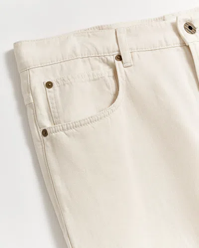 Shop Billy Reid Cotton Linen 5 Pocket Pant In Eggshell