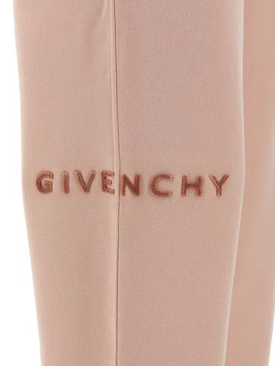 Shop Givenchy Logo Joggers In Pink