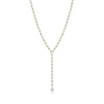 Shop Melinda Maria Diamond Drop Necklace In Gold