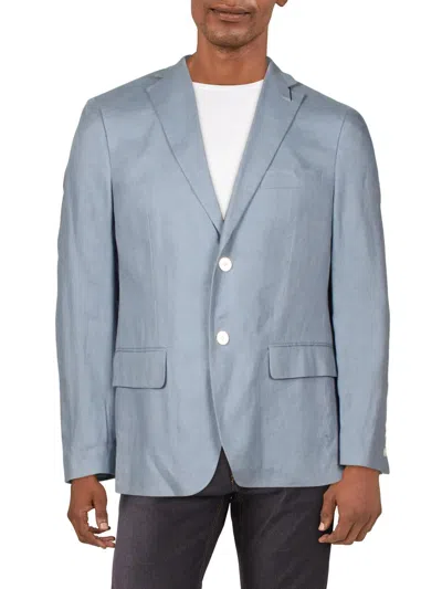 Shop Lauren Ralph Lauren Lassiter Mens Classic Fit Long Sleeve Sportcoat In Blue