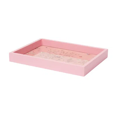 Addison Ross Ltd Uk Pink Small Chinoiserie Tray
