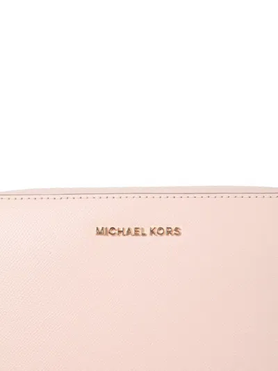 Shop Michael Kors Jet Set Large Shoulder Bag In Pink