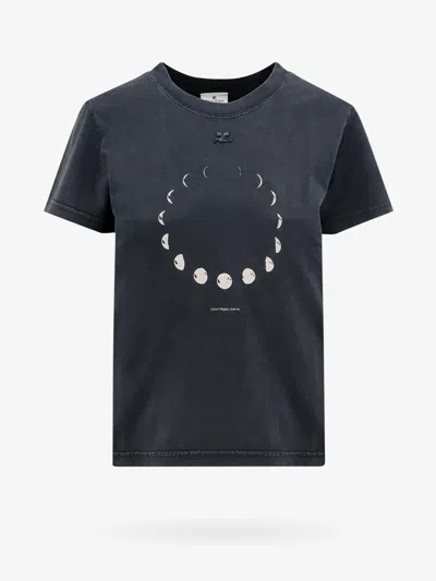 Shop Courrèges T-shirt In Grey