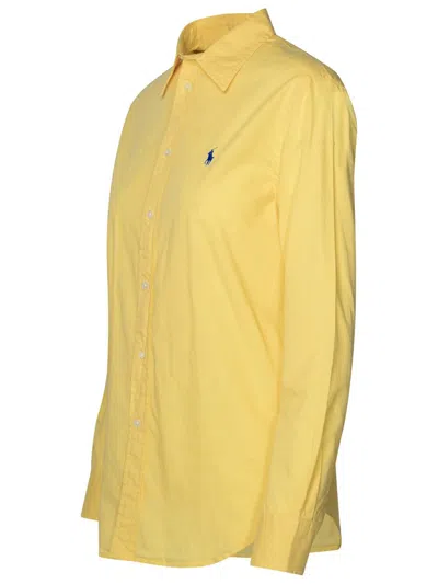 Shop Polo Ralph Lauren Yellow Cotton Shirt