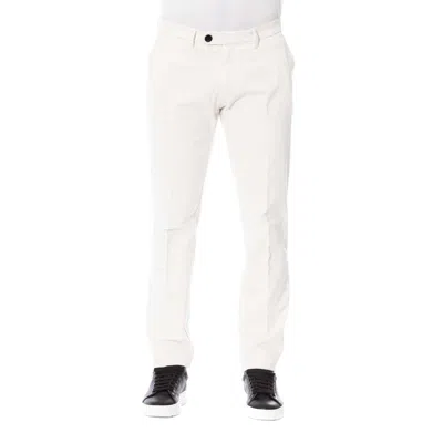 Shop Trussardi White Cotton Jeans & Pant