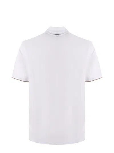 Shop Hugo Boss Boss Boss Polo Shirt In White