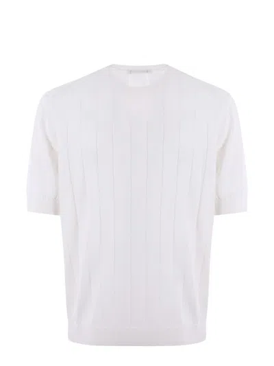 Shop Filippo De Laurentiis T-shirts And Polos In Bianco Latte