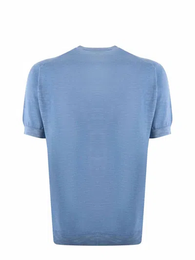 Shop Filippo De Laurentiis T-shirts And Polos Clear Blue