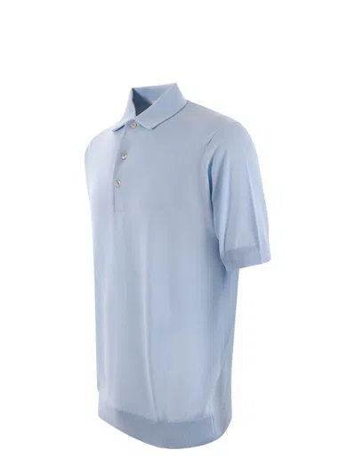 Shop Filippo De Laurentiis Polo Shirt In Blue