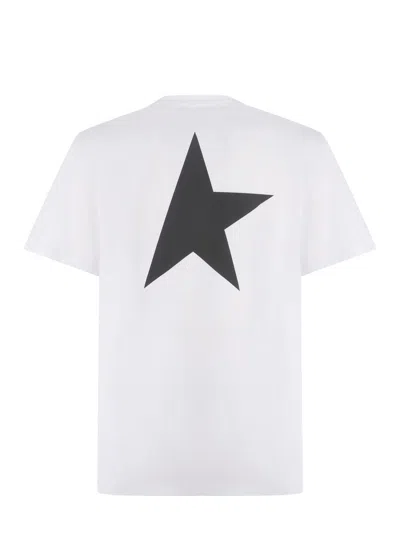 Shop Golden Goose T-shirt  "star" In White