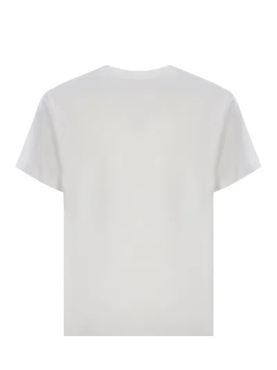 Shop Kenzo T-shirt  " Drawn Varsit" In White
