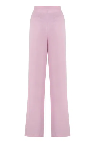 Shop Pinko Montano High-waist Wide-leg Trousers