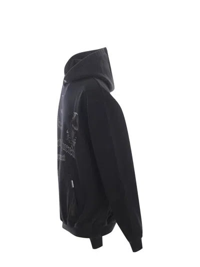 Shop Represent Hooded Sweatshirt  "thoroughbred" In Black