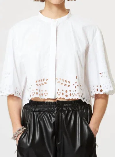 Shop Isabel Marant Rommy Blouse In White