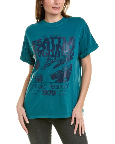 Shop Girl Dangerous Seattle Sound Revolution T-shirt In Blue