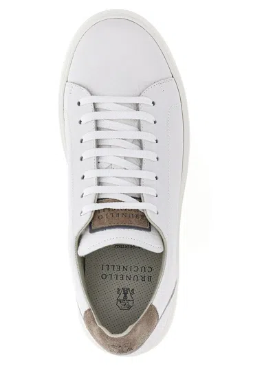 Shop Brunello Cucinelli Low Sneakers In White