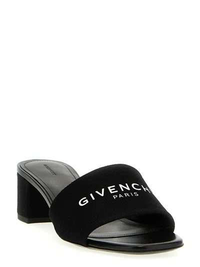 Givenchy Canvas 4g Mules In Black