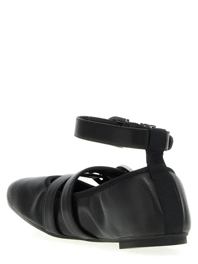 Shop Stuart Weitzman Maverick Ballet Flats In Black