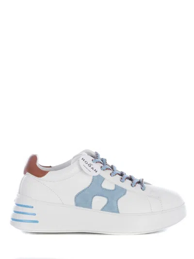 Shop Hogan Sneakers  "rebel" In Bianco